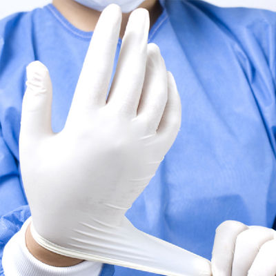 Custom Powdered Latex Gloves Non Sterile Medical Patient Examination Glove