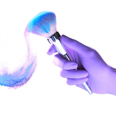 Purple 5 Mil Medical Nitrile Gloves Large Long Rubber Powder Free Waterproof