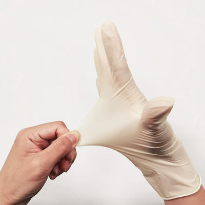 White Disposable Latex Gloves Lightly Powdered Rubber Cleaning Gloves 100 Pcs/Box