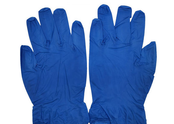EN455 EN374 Nitrile Safety Gloves / Disposable Nitrile Vinyl Gloves