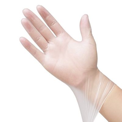PVC Vinyl Disposable Exam Gloves Medium Size Anti Cut Plastic Gloves Disposable