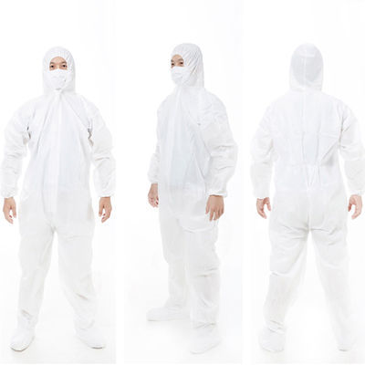 EN1186 SMS PP Painters Disposable Protective Jumpsuit Disposable Isolation Coveralls
