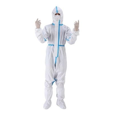 ISO13485 SF Material Disposable Full Body Suit / Disposable Painting Overalls