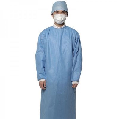 S-XXL SMS Surgical Isolation Gowns Disposable Operating Gown