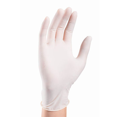 ISO 510K Certification Transparent Latex Gloves / Latex Exam Gloves Medium