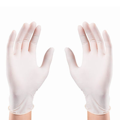 EN455 S-XL White Disposable Medical Latex Gloves Good Feeling