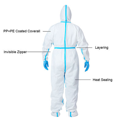 EN14126  Against Blood Disposable Protection Clothing Medical Protective Coverall