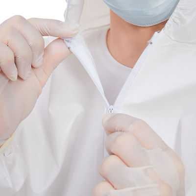 Waterproof Conjoined S-4XL Disposable PP Coverall / Disposable Medical Suit