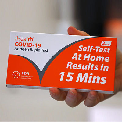 IHealth Rapid Antigen Swab Test Nasal Specimen FDA For Public Area