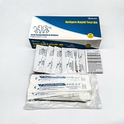 IVD Reagent Swab Antigen Rapid Test Cassette Colloidal Gold High Accuracy For Home