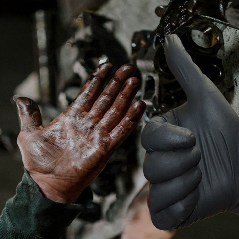 Latex Disposable Nitrile Gloves 6 Mil Household Hand Puncture Proof Nitrile Gloves