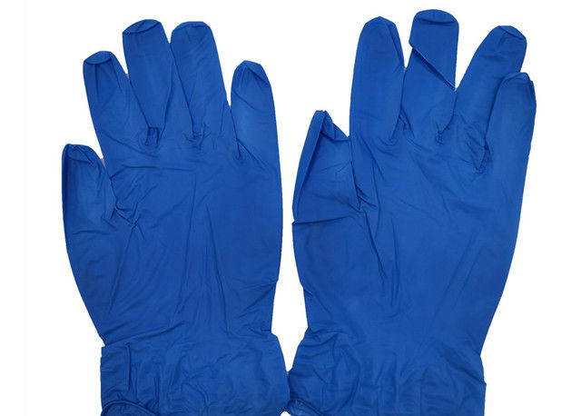 EN455 EN374 Nitrile Safety Gloves / Disposable Nitrile Vinyl Gloves