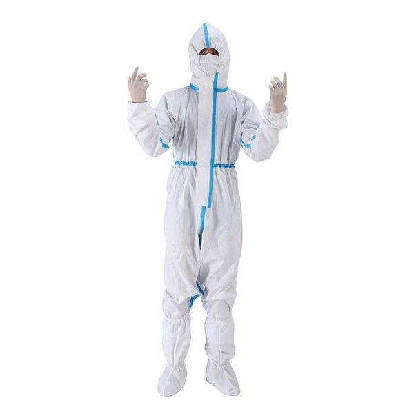 ISO13485 SF Material Disposable Full Body Suit / Disposable Painting Overalls