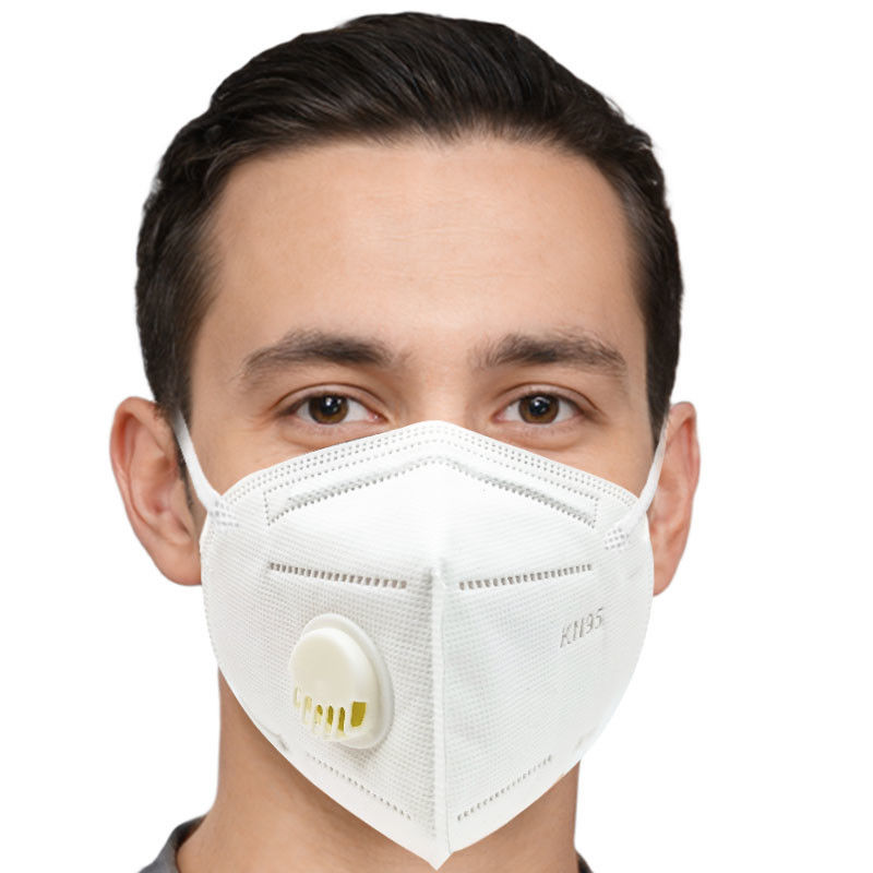 Adults 5Ply Disposable Protective Face Mask KN95 With Single Valve
