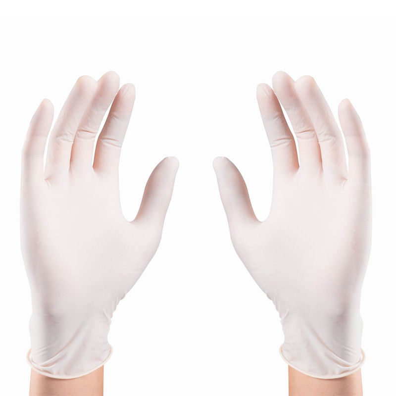 EN455 S-XL White Disposable Medical Latex Gloves Good Feeling
