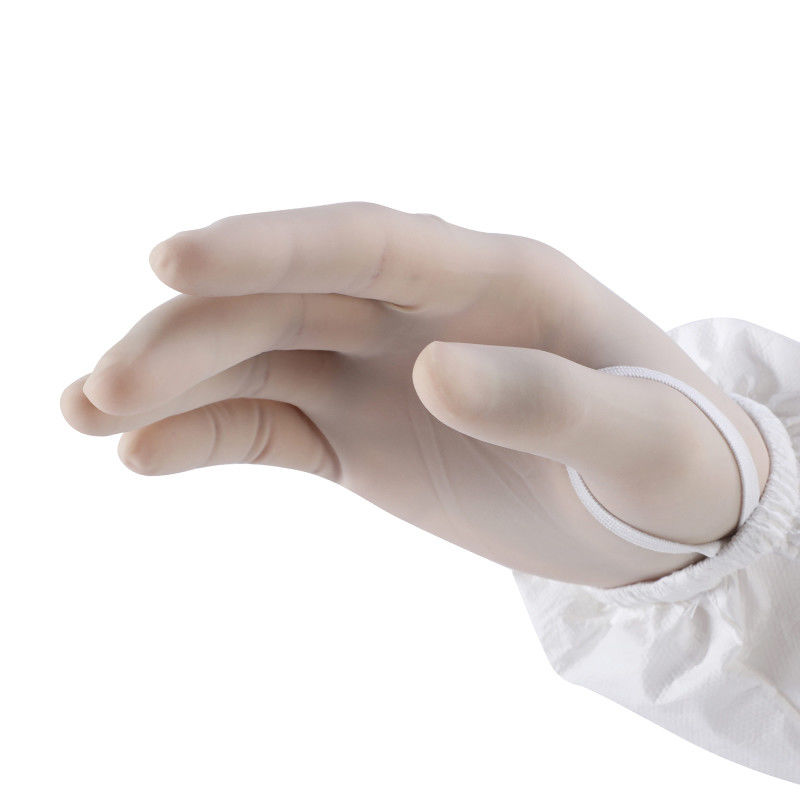 510K Transparent Disposable Powder Free Latex Gloves Touch Screen Design