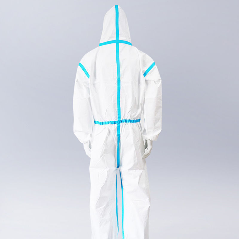 Against Viruses Disposable Medical Coverall Safety Suit Moisture Permeable