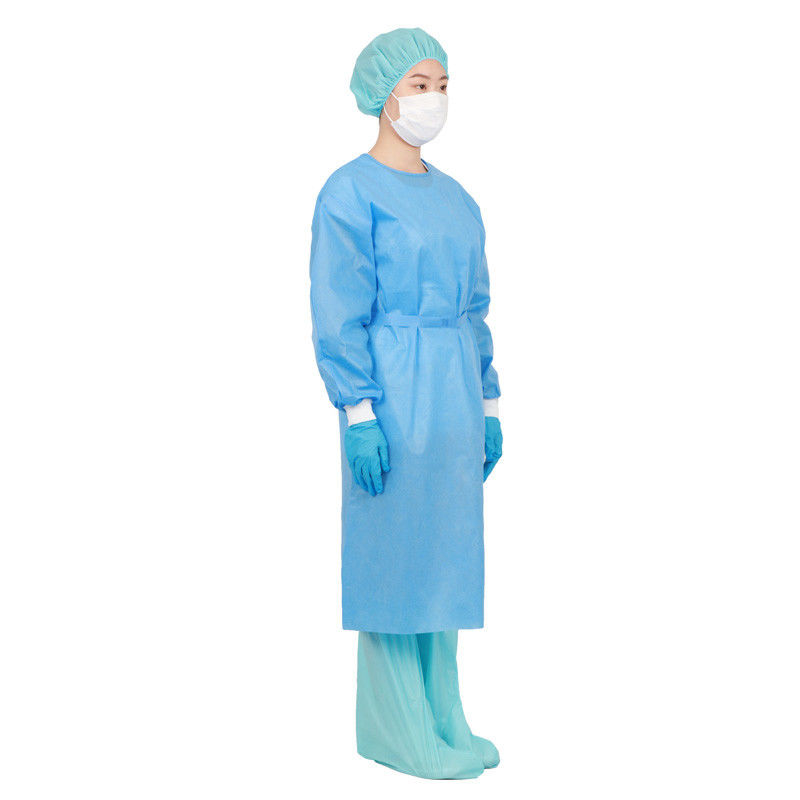 SIGNO Waterproof 45gsm Disposable Protective Gowns Polyethylene Isolation Gowns