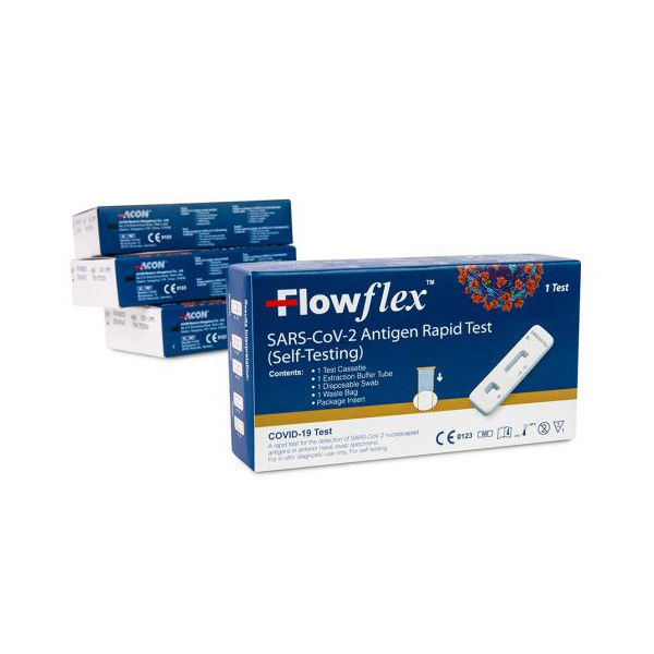 Nasal Specimen Antigen Rapid Test Acon Flowflex Cov 2 Antigen Test 5 Testkassette