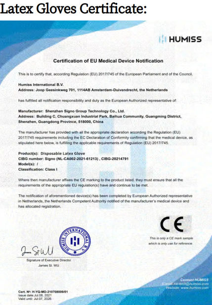 China Shenzhen Signo Group Technology Co., Ltd. certification