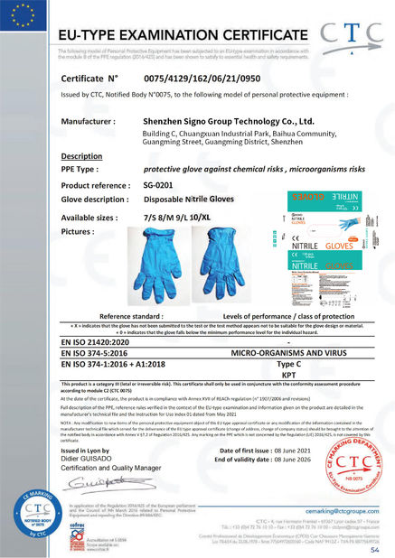 China Shenzhen Signo Group Technology Co., Ltd. certification