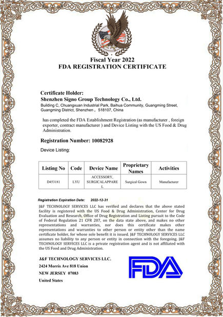 China Shenzhen Signo Group Technology Co., Ltd. certification